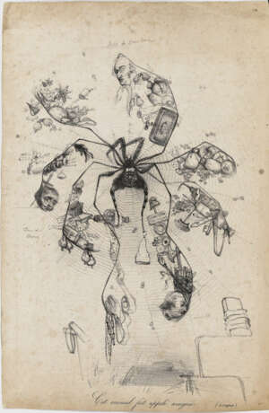 Frankreich um 1832 - ''Cet animal fut appelé araignée. (à regner.)'' - photo 1