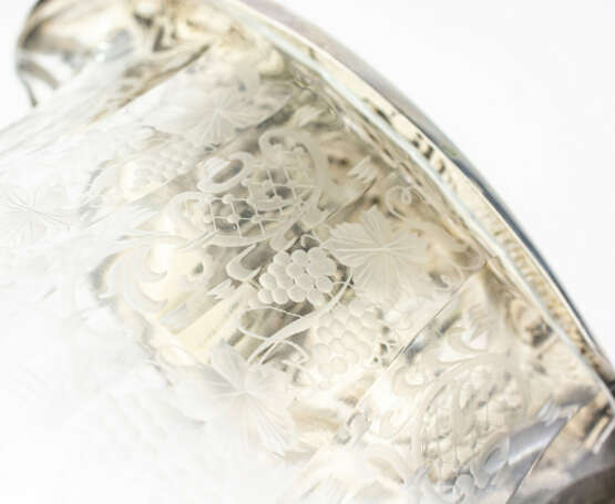 Kristallkanne mit ornamentiertem Silber - photo 5