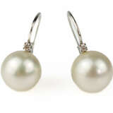 Paar Ohrhänger mit großen Perlen - фото 1