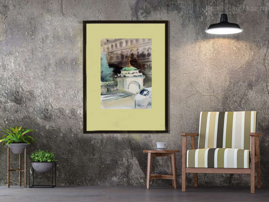 Painting, Картина акварель, акварель “Watercolor cityscape of St. Petersburg”, Paper, Watercolor, Impressionist, Cityscape, Russia, 2020 - photo 3