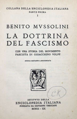 Mussolini, B. - фото 1