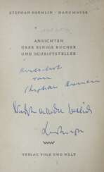 Hermlin, S. (d.i. R.Leder) u. H.Mayer.