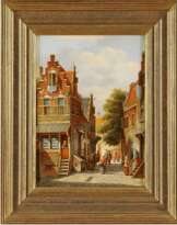 Голландский городской пейзаж Питер Корнелис Стеенхоувер (1896 Роттердам - 1976)