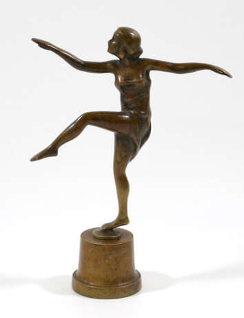 Jugendstil Bronze Tänzerin - Foto 1