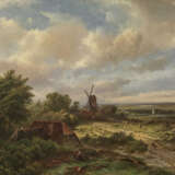 Holländische Landschaft mit Windmühle - фото 1
