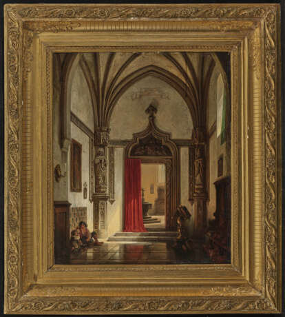 Gotischer Kircheninnenraum mit Figurenstaffage - фото 2