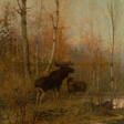 Two Elks in Woodlands - Архив аукционов