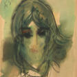 Female Portrait in Green - Auction prices