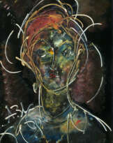 Female Portrait on Black Background II