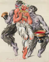 Pan et Deux Satyres