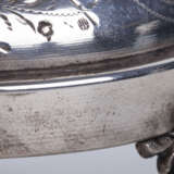 Серебряная ханукальная менора-подсвечник - фото 1