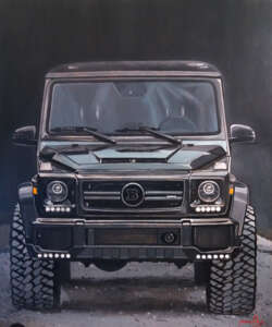 Original painting acrylic with Mercedes BRABUS