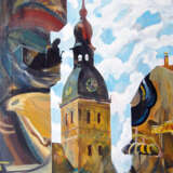 “Cathedral” Expressionist Landscape painting 2009 - photo 1