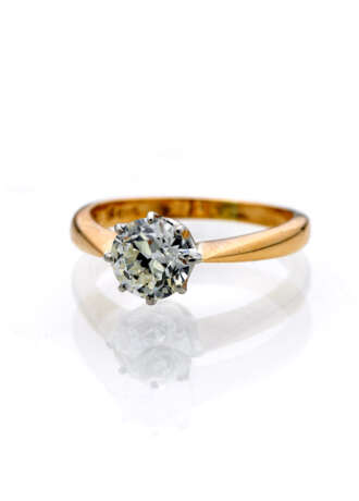 Ring mit Altschliffdiamant - Foto 1