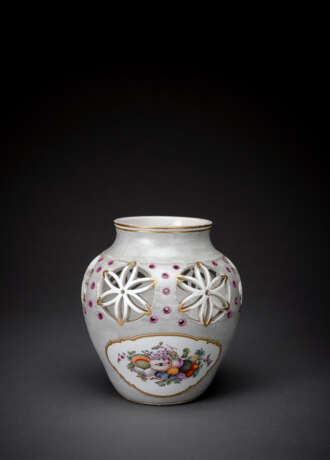 Pot-Pourri-Vase mit Fruchtdekor - Foto 2