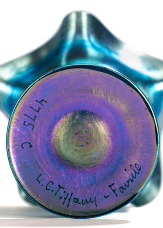 Tiffany Favrile Glas Vase - photo 3