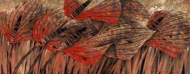 Sergey Milokumov "Flight of the red dragonfly" (triptych)