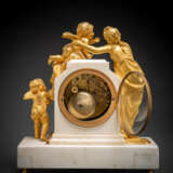 Feine Louis-XVI-Pendule mit Amor und Psyche - Foto 2