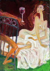 IN BED 2013year oil on canvas 50x70 cm4000$