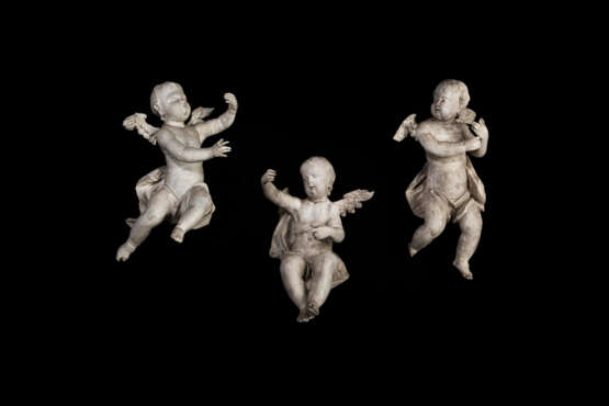 Gruppe von drei barocken Engeln - Foto 1