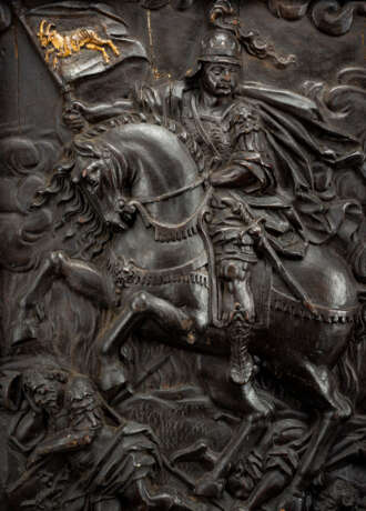 Relieftafel mit Reiterschlacht - photo 2