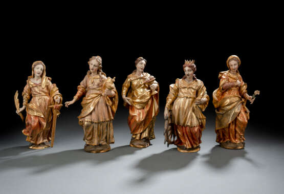 Seltene Gruppe von fünf Heiligen Märtyrerinnen - фото 1