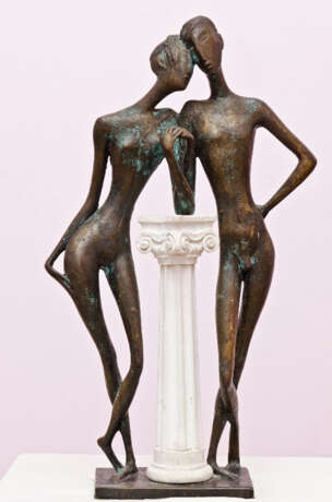 Tenderness 2002 year.bronze 62x35x15cm.12000 $ Импрессионизм 2002 г. - фото 1