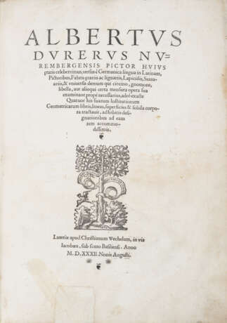 Dürer, Albrecht, Institutiones Geometricae - фото 2