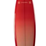 A RED MONOCHROME CARBON FIBER SURF BOARD - photo 1