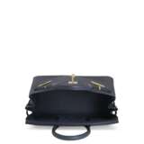 A BLEU NUIT TOGO LEATHER BIRKIN 30 WITH GOLD HARDWARE - фото 5