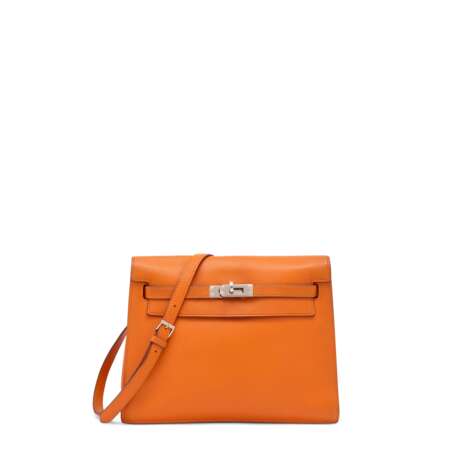 AN ORANGE SWIFT LEATHER KELLY DANSE WITH PALLADIUM HARDWARE - photo 1