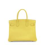 A LIME EPSOM LEATHER BIRKIN 30 WITH ROSE GOLD HARDWARE - photo 3