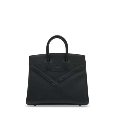 A LIMITED EDITION BLACK EVERCALF LEATHER SHADOW BIRKIN 25 - photo 1