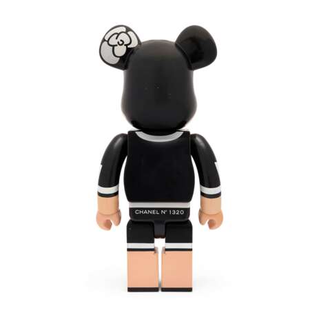 A BLACK, WHITE & BEIGE LUCITE COCO BEARBRICK - photo 3