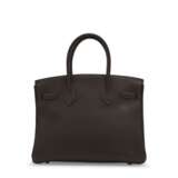 A MARRON FONCÉ TOGO LEATHER BIRKIN 30 WITH PALLADIUM HARDWARE - photo 3