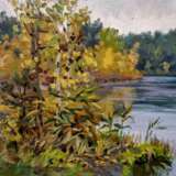 Painting “Autumn in Lytkarino”, Сухинин Фёдор Афанасьевич, Cardboard, Oil, 20th Century Realism, Landscape painting, Russia, 2020 - photo 1