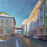 Яковоапостольский переулок Грошев Пётр Иванович Canvas Oil 20th Century Realism Landscape painting Russia 2017 - photo 1