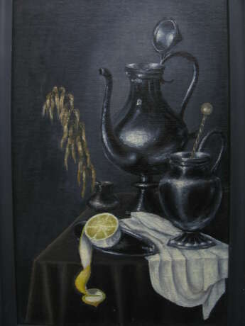 Oil painting “Still life with jugs”, масло на картоне, Paintbrush, Not determined, Still life, Russia, 2000 - photo 1