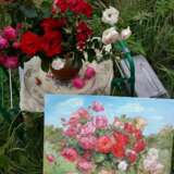 Peinture «Des roses», Toile, Peinture à l'huile, Réalisme, Nature morte aux fleurs, Russie, 2021 - photo 2