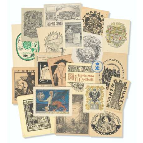 A LARGE COLLECTION OF EX LIBRIS - photo 1