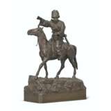 A BRONZE GROUP OF A COSSACK ON HORSEBACK - photo 1