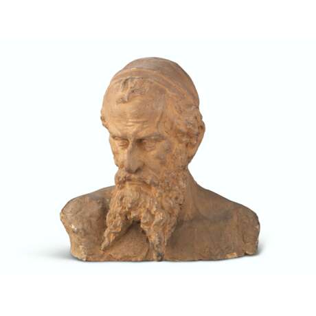 A TERRACOTTA BUST OF NATHAN THE WISE - Foto 1