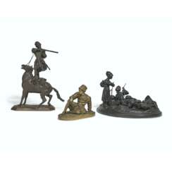 TWO BRONZE MODELS OF COSSACKS