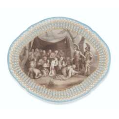 A PORCELAIN TRAY