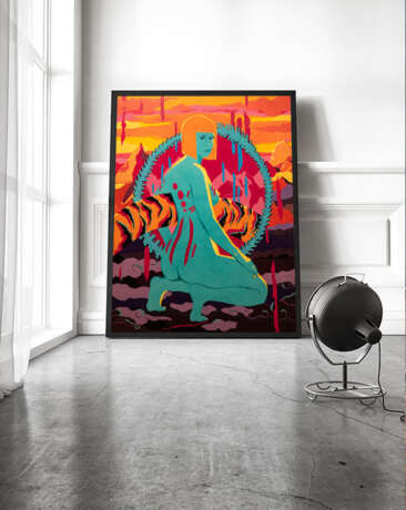 Gemälde „RÖRICHS TOR“, Leinwand auf dem Hilfsrahmen, Acryl auf Leinwand, Expressionismus, фигуративная абстракция, Russland, 2021 - Foto 2