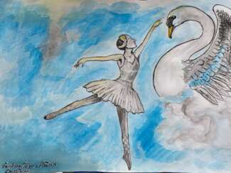 Балерина. Танец с Лебедем