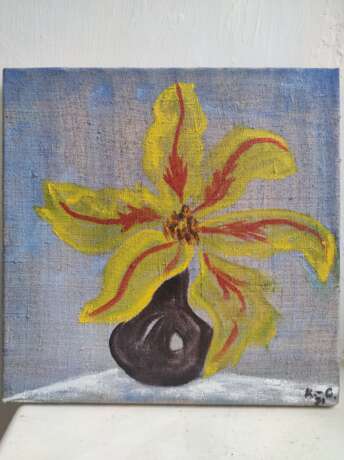 Орхидея холст льняной Масло Импрессионизм Натюрморт Украина 2021 г. - фото 1