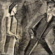 Tavola originale dell'illustrazione della novella Il sogno" di Rodolfo Gazzaniga pubblicata in: "La Rivista Illustrata del Popolo d'Italia"" 1942 - Archives des enchères