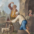 "Maccaronaro" 1799 | tempera su cartone (cm 19,5x14,5) | Firmato e datato in basso a destra | In cornice | | Provenienza | Christie's Roma, giugno 2005 - Archives des enchères