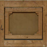 "Motivo del Valdarno presso Gaville" 1870 | olio su tela (cm 36x43,5) | Firmato e datato in basso a destra | Al retro: cartiglio con titolo | In cornice | (difetti) - Foto 3